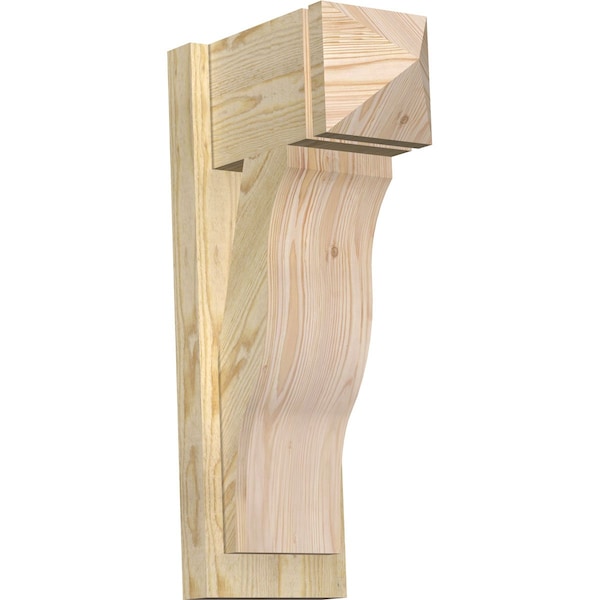 Ekena Millwork Funston Arts & Crafts Rough Sawn Outlooker, Douglas Fir, 8"W x 14"D x 26"H OUT08X14X26FST03RDF - main